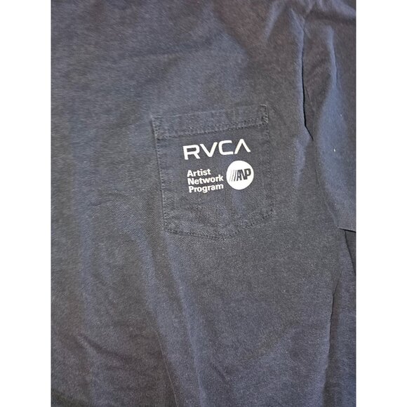 RVCA Artist Network Program Men's Long Sleeve T-Shirt Black L, Athleisure Gorp - Picture 3 of 5